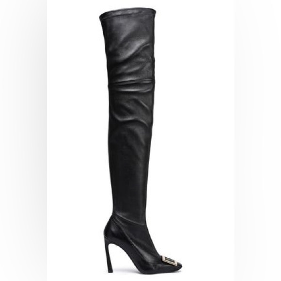 Roger Vivier Cuissard buckle leather thigh boots - Picture 7 of 8